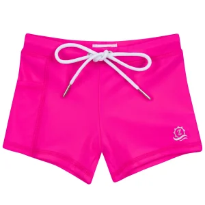 Kids Euro Swim Shorties | "Manic Magenta"