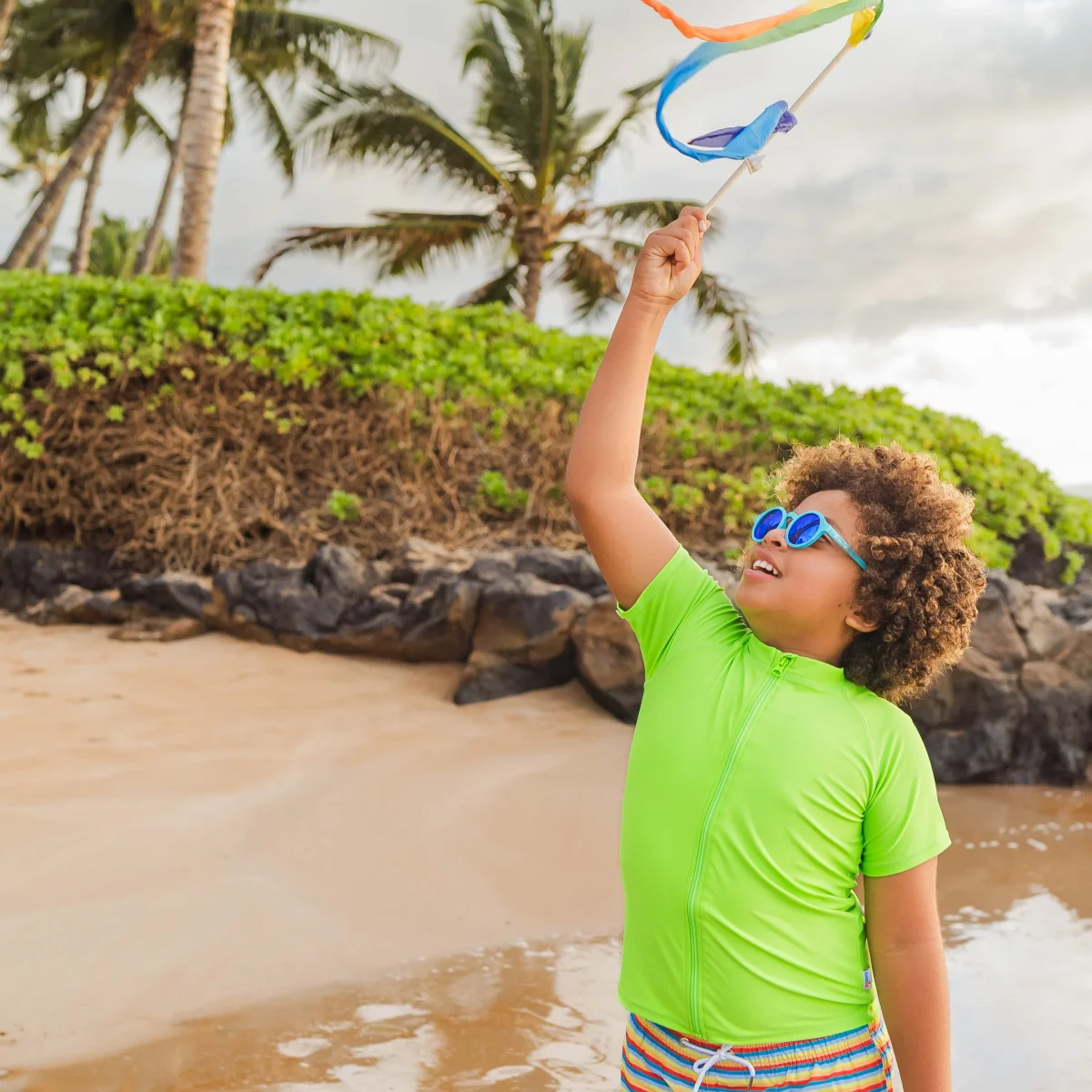 Kids Round Sunglasses - Scuba Blue - Image 8