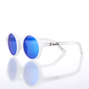 Kids Round Sunglasses - White