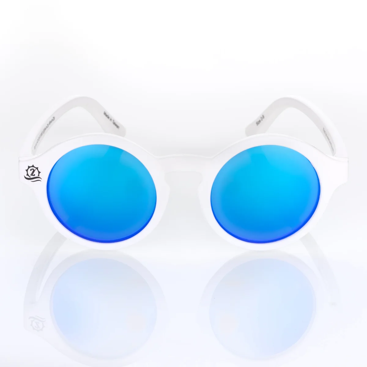 Kids Round Sunglasses - White - Image 9