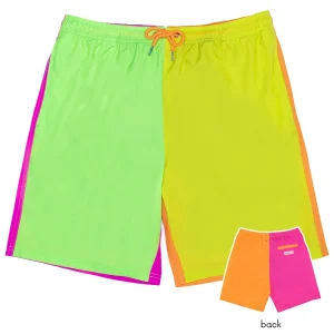 Men's 8" Swim Trunks Boxer Brief Liner | "Spark"