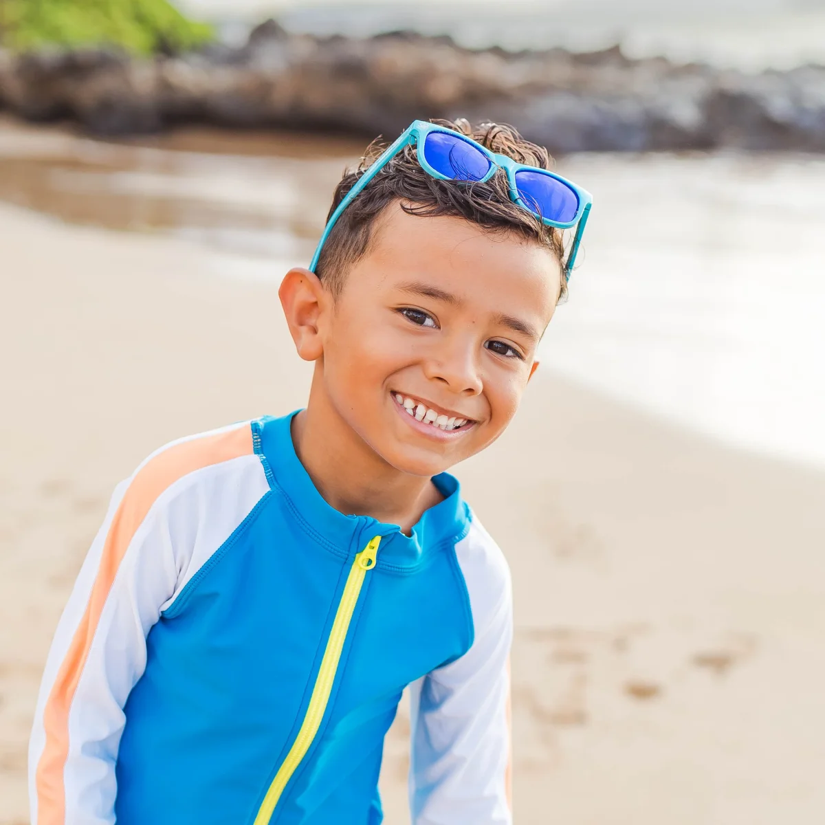 Kids Wayfarer Sunglasses - Scuba Blue - Image 7