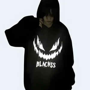 Black Reflective Hoodie