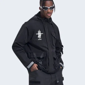 Black Techwear Jacket