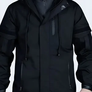 Black Army Techwear Jacket