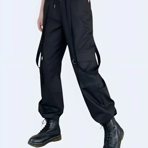 Techwear Cargo Pants With Straps Women