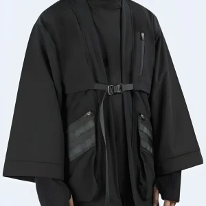 Long Black Kimono Jacket