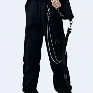 Baggy Black Cargo Pants Women's
