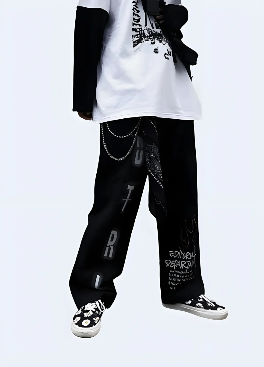 Baggy Gothic Pants - Image 2